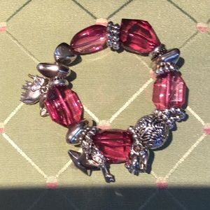 Simply charming stretch bracelet w dangling charms